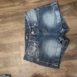 VIP Jeans Denim Shorts Sz 3/4